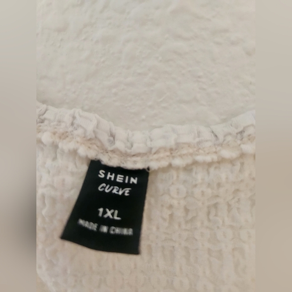 SHEIN Ruffled Smocked Tie Front Tank Top - Picture 3 of 5